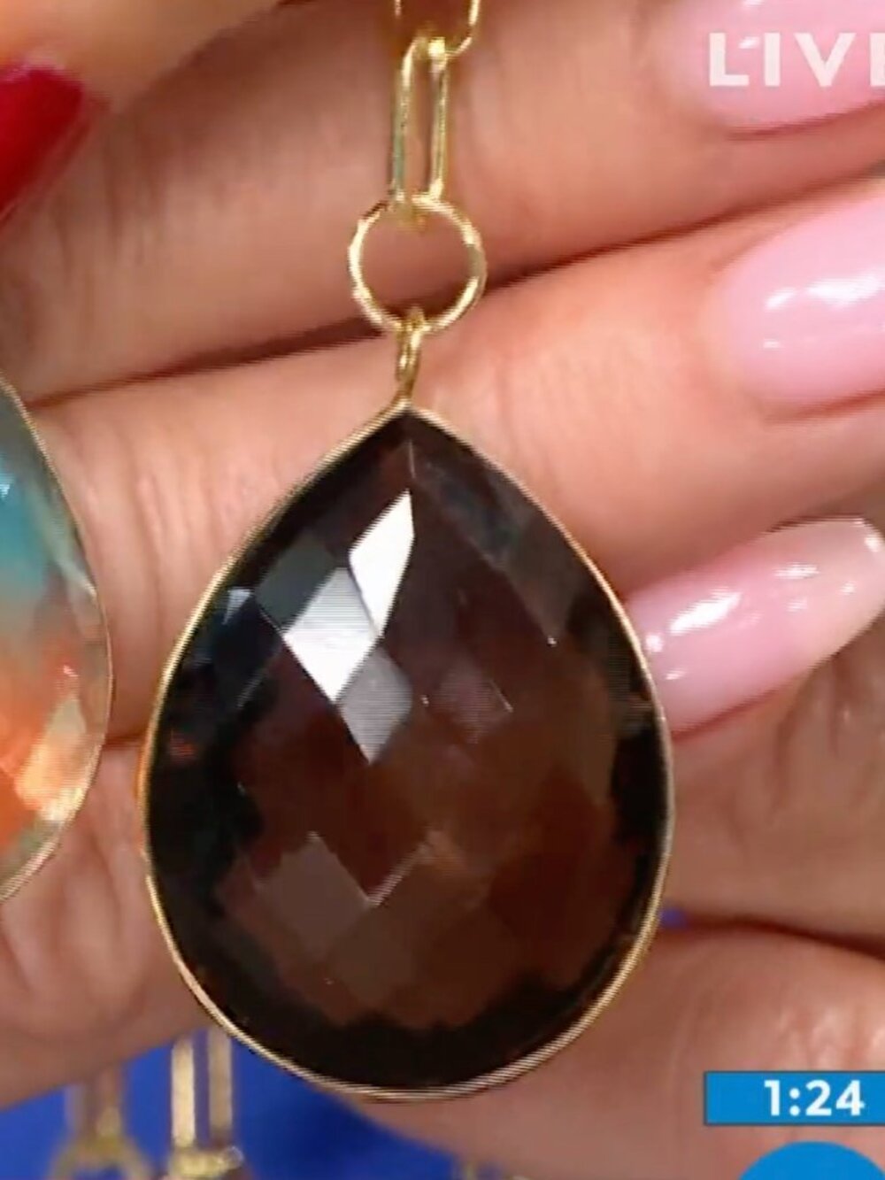 Huge 45 ctw Smoky Quartz Convertible Drop Necklace